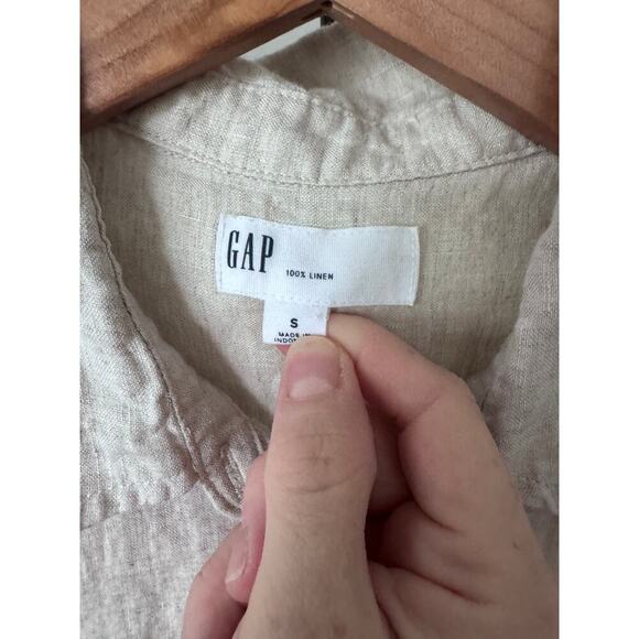 Gap Womens Linen Long Sleeve Button Down Blouse Small - Picture 3 of 3